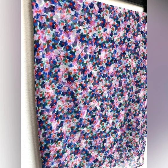 Veronica Beard Spencer Floral Silk Chiffon Ruched Tiered Mini Skirt Size 4 - Picture 6 of 11